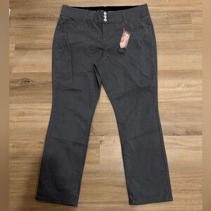 Laurie Felt Dark Gray Straight Leg Pants